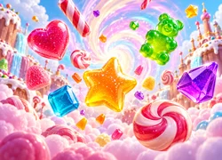 Ilustração de tema doces para slot